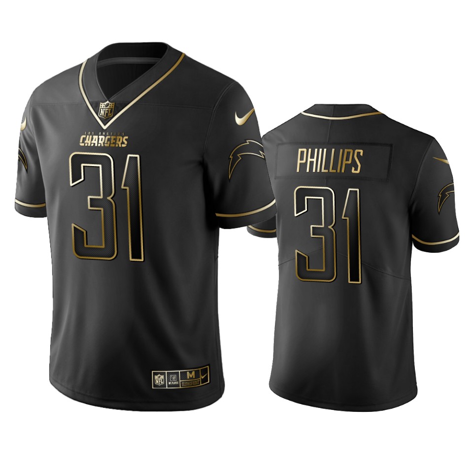 100 Adrian Phillips Los Angeles Chargers Black Golden Edition Vapor Untouchable Limited Jersey - Men's