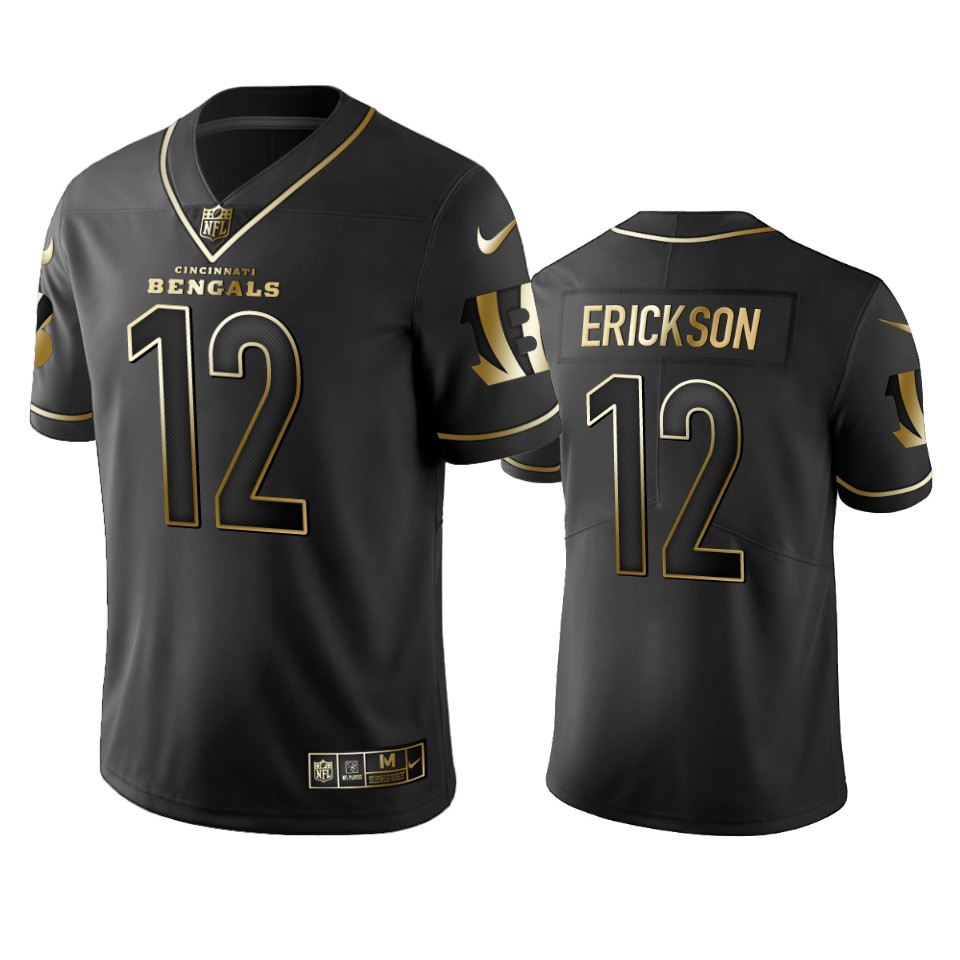 100 Alex Erickson Cincinnati Bengals Black Golden Edition Vapor Untouchable Limited Jersey - Men's