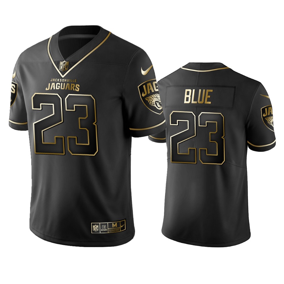 100 Alfred Blue Jaguars Black Golden Edition Jersey