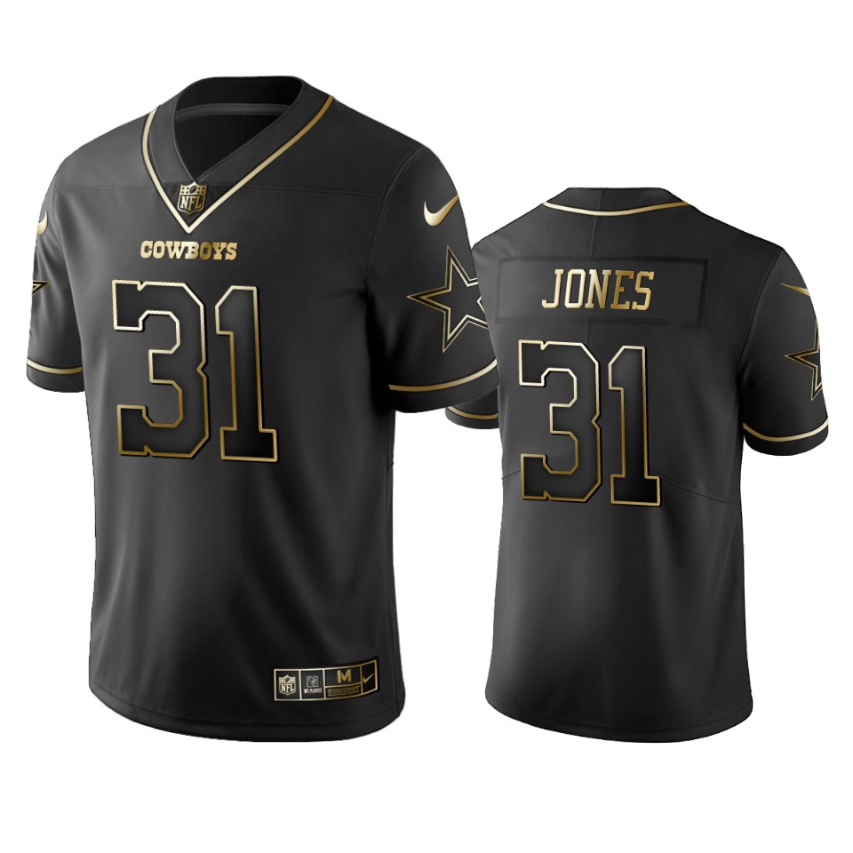 100 Byron Jones Dallas Cowboys Black Golden Edition Vapor Untouchable Limited Jersey - Men's
