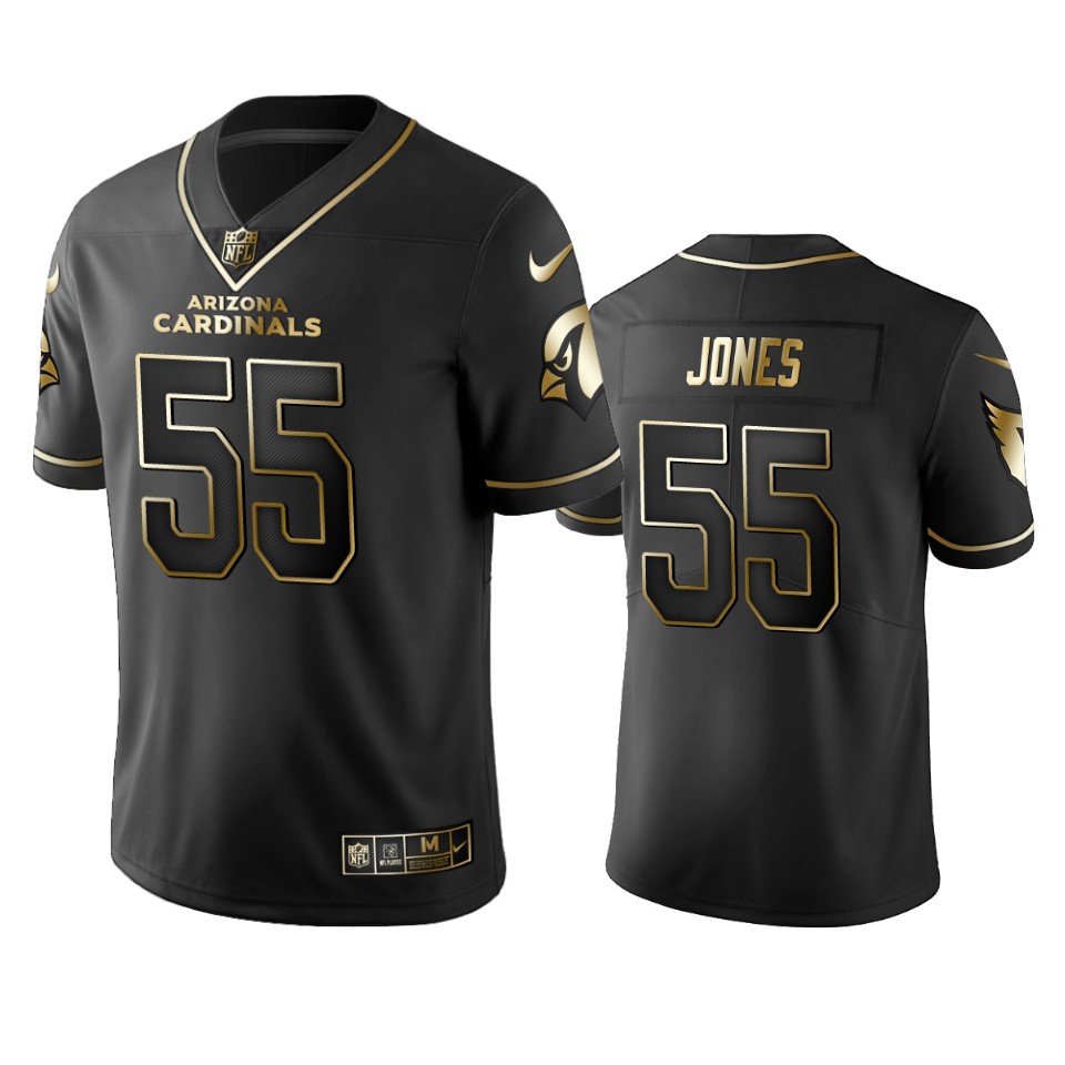 100 Chandler Jones Arizona Cardinals Black Golden Edition Vapor Untouchable Limited Jersey - Men's