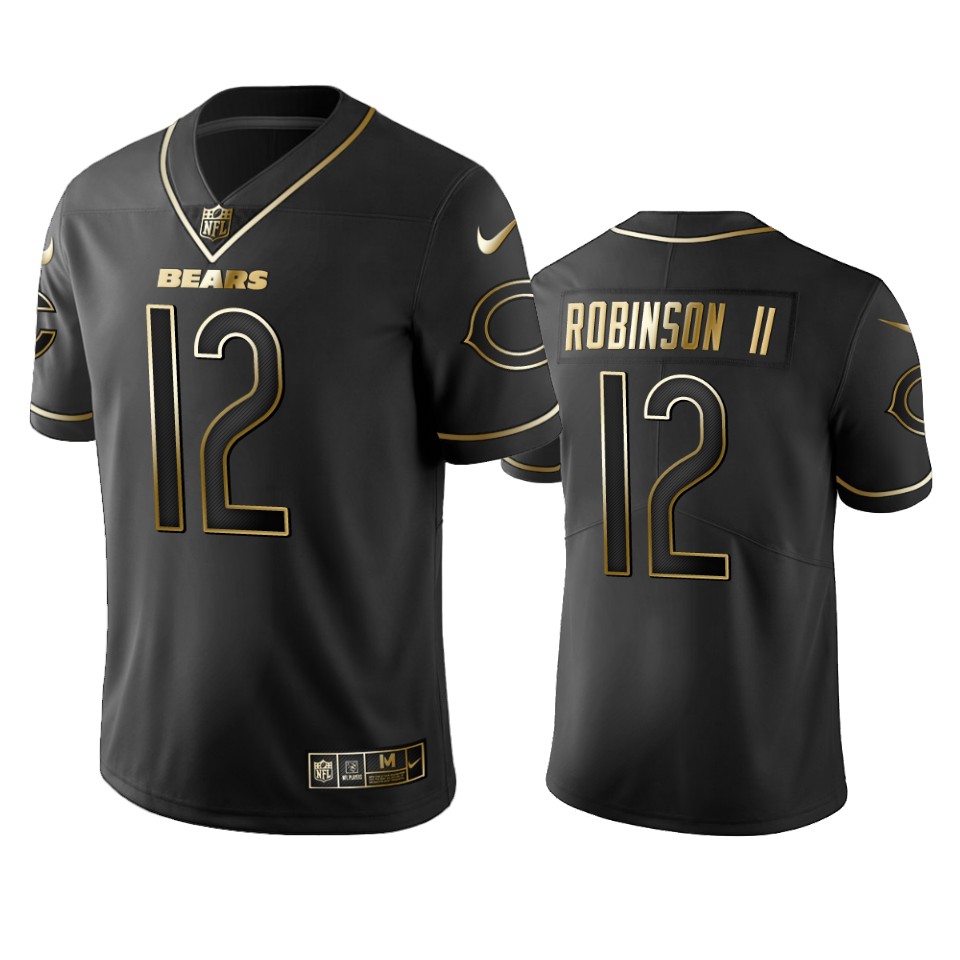 100 Commercial Allen Robinson Ii Chicago Bears Black Golden Edition Vapor Untouchable Limited Jersey - Men's
