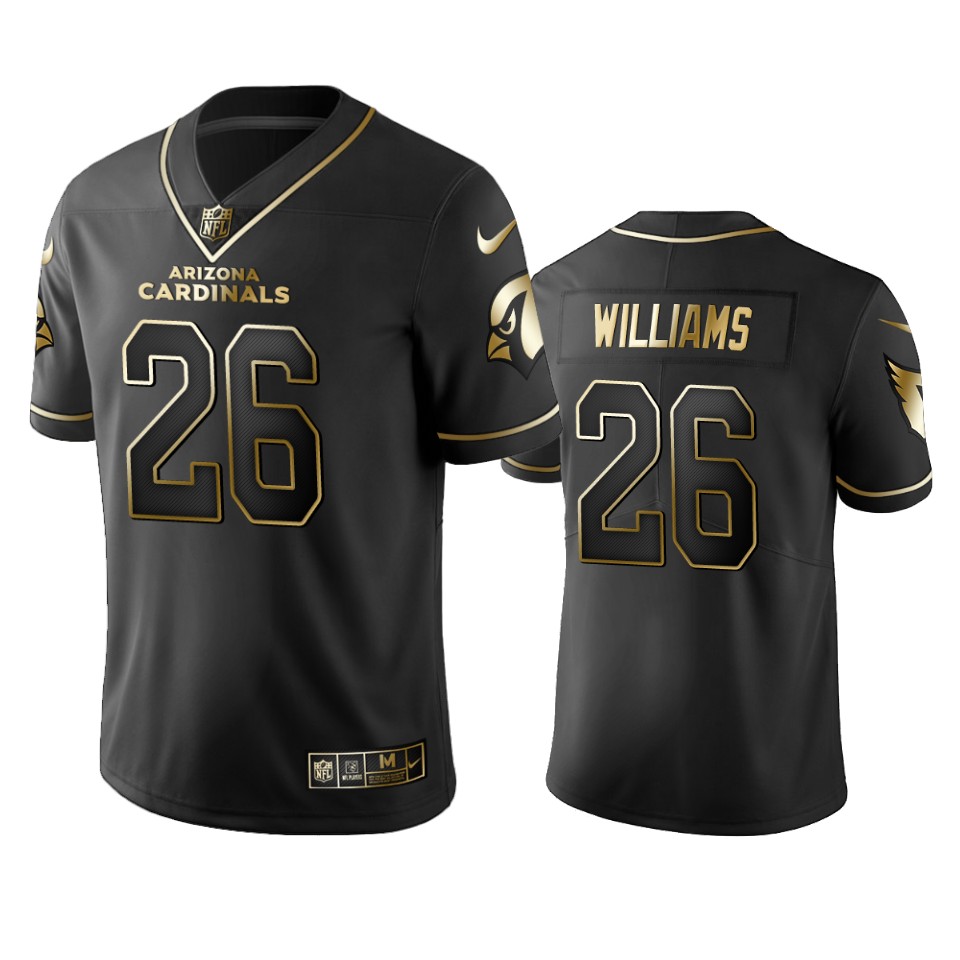 100 Commercial Brandon Williams Arizona Cardinals Black Golden Edition Vapor Untouchable Limited Jersey - Men's
