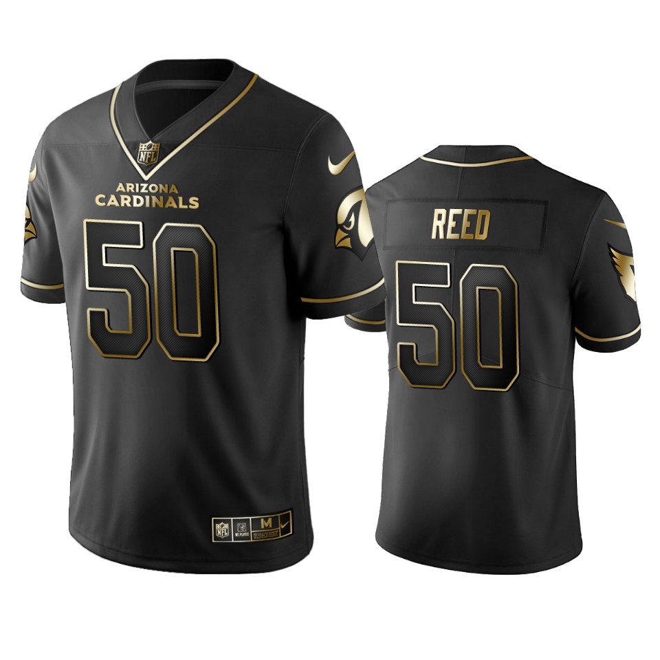 100 Commercial Brooks Reed Arizona Cardinals Black Golden Edition Vapor Untouchable Limited Jersey - Men's