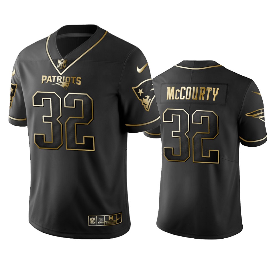100 Commercial Devin Mccourty New England Patriots Black Golden Edition Vapor Untouchable Limited Jersey - Men's