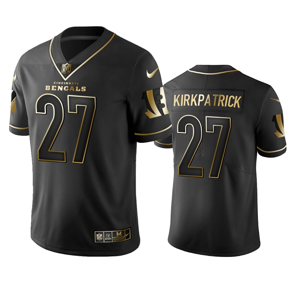 100 Commercial Dre Kirkpatrick Cincinnati Bengals Black Golden Edition Vapor Untouchable Limited Jersey - Men's