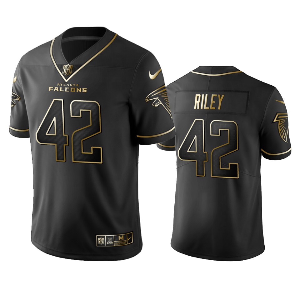 100 Commercial Duke Riley Atlanta Falcons Black Golden Edition Vapor Untouchable Limited Jersey - Men's