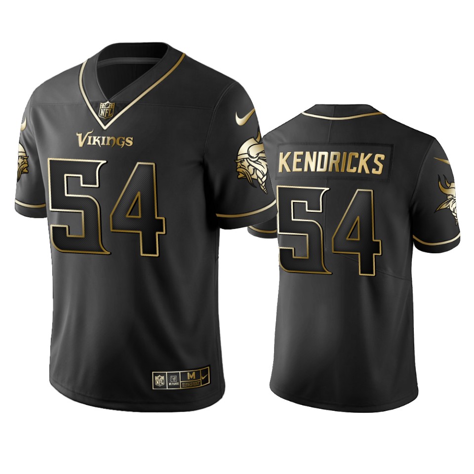 100 Commercial Eric Kendricks Minnesota Vikings Black Golden Edition Vapor Untouchable Limited Jersey - Men's