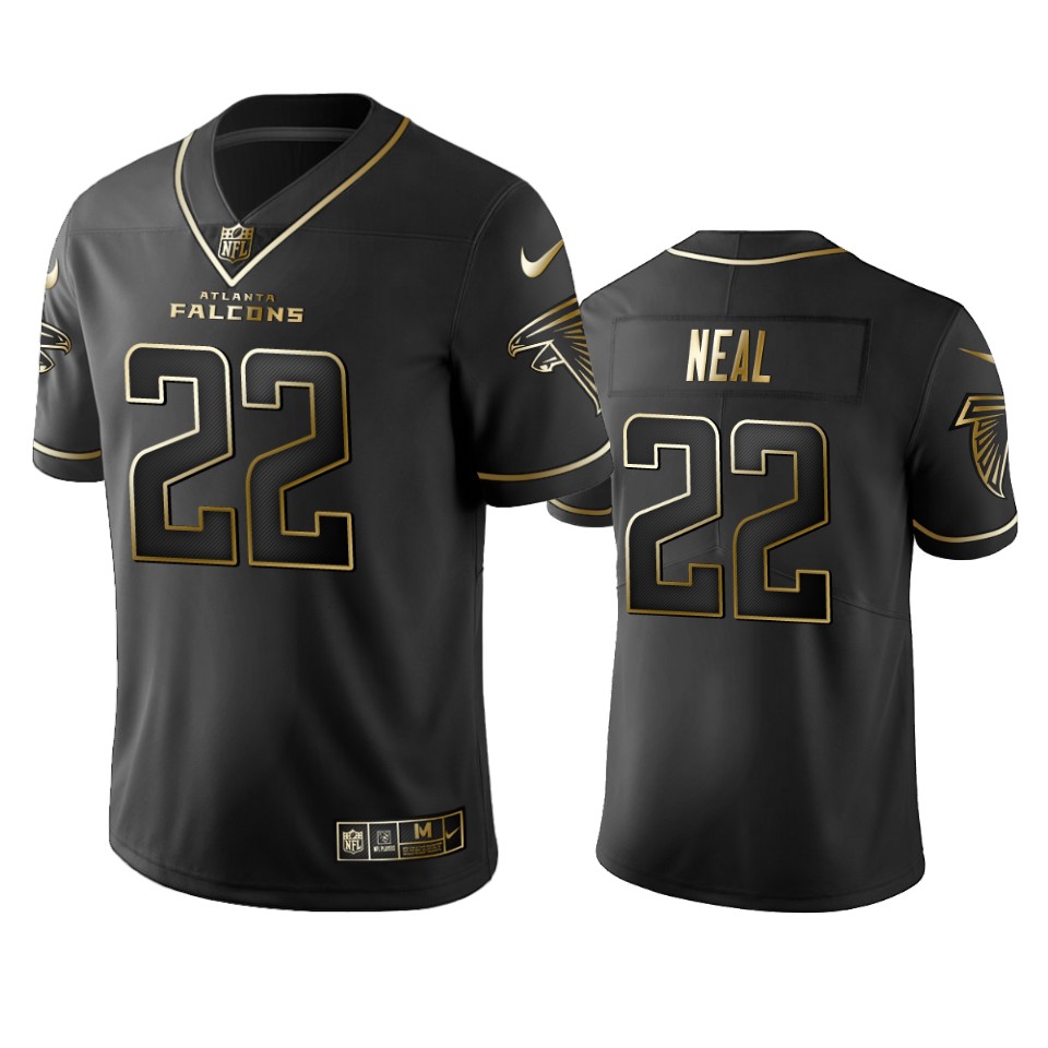 100 Commercial Keanu Neal Atlanta Falcons Black Golden Edition Vapor Untouchable Limited Jersey - Men's