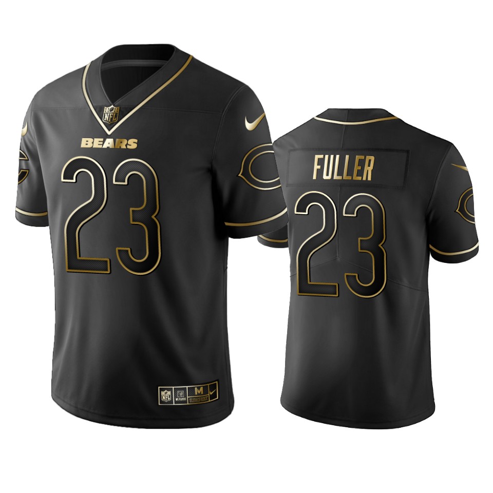 100 Commercial Kyle Fuller Chicago Bears Black Golden Edition Vapor Untouchable Limited Jersey - Men's
