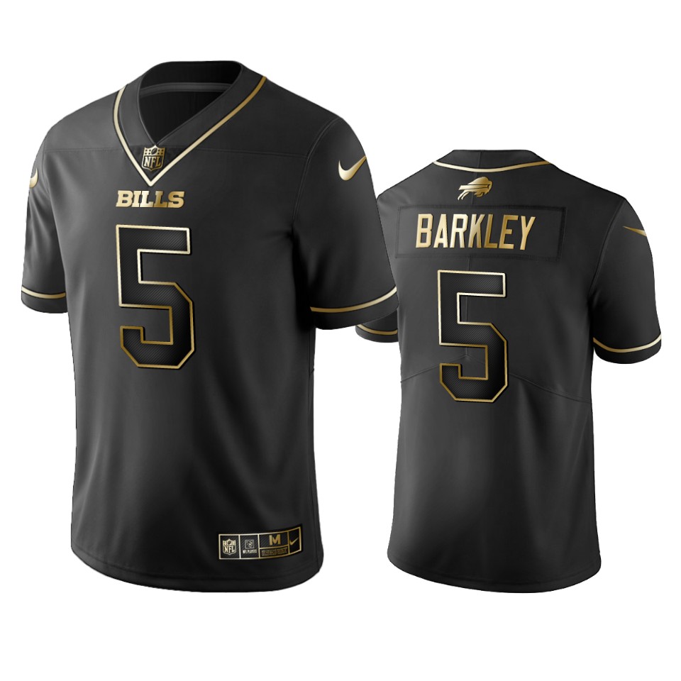 100 Commercial Matt Barkley Buffalo Bills Black Golden Edition Vapor Untouchable Limited Jersey - Men's