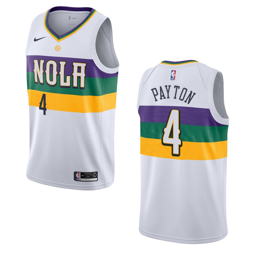 2019-20 Men New Orleans Pelicans #4 Elfrid Payton City Edition Swingman Jersey - White