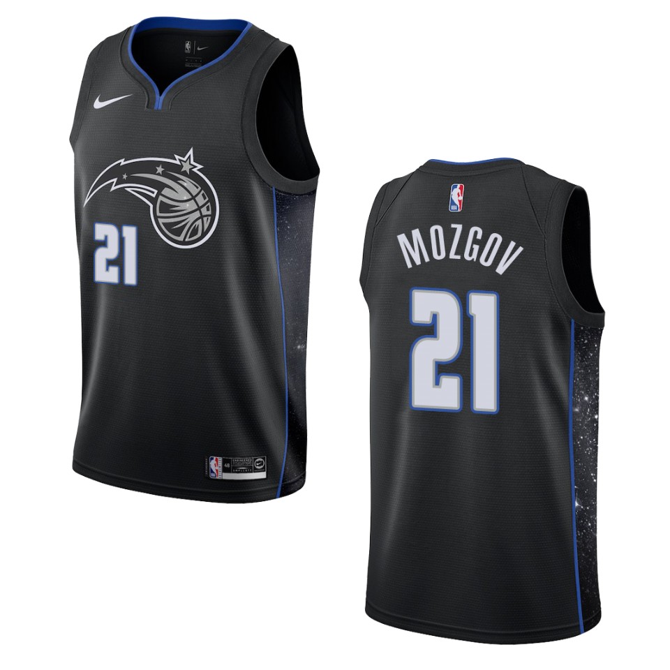 2019-20 Men Orlando Magic #21 Timofey Mozgov City Edition Swingman Jersey - Black