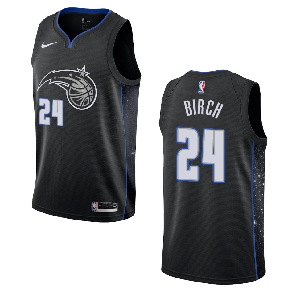2019-20 Men Orlando Magic #24 Khem Birch City Edition Swingman Jersey - Black