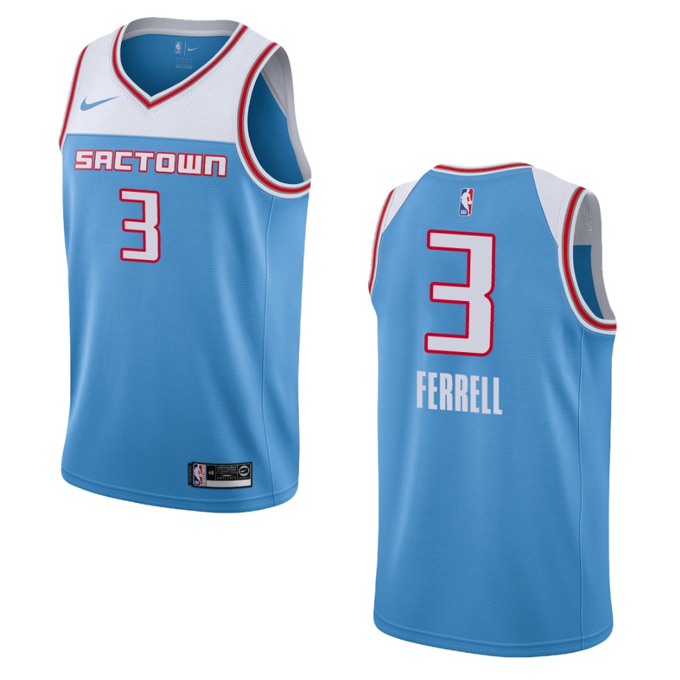 2019-20 Men Sacramento Kings #3 Yogi Ferrell City Edition Swingman Jersey - Blue
