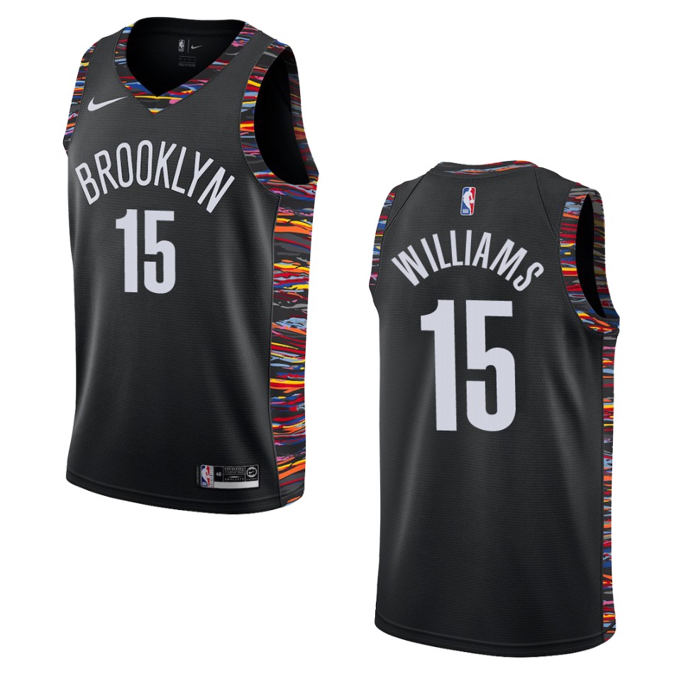 2019-20 Men's Brooklyn Nets #15 Alan Williams City Edition Swingman Jersey - Black