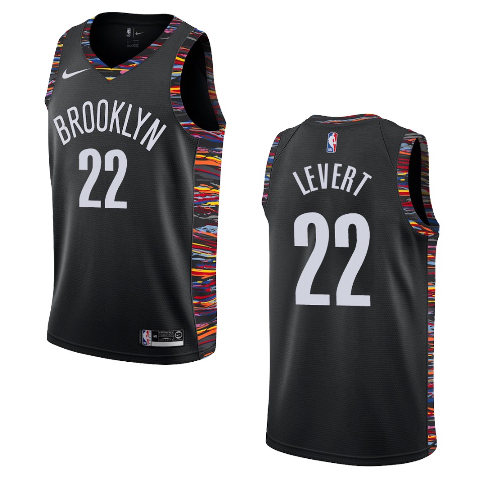 2019-20 Men's Brooklyn Nets #22 Caris Levert City Edition Swingman Jersey - Black