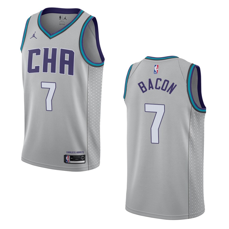 2019-20 Men's Charlotte Hornets #7 Dwayne Bacon City Edition Swingman Jersey - Gray