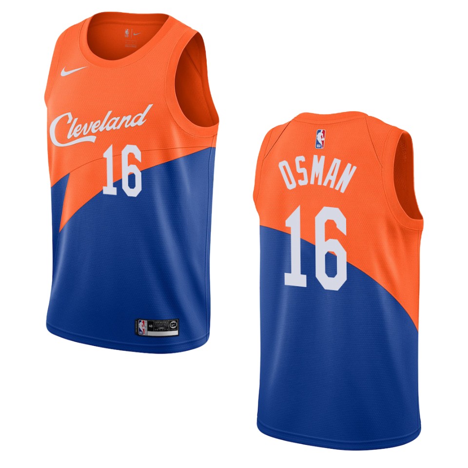 2019-20 Men's Cleveland Cavaliers #16 Cedi Osman City Swingman Jersey - Blue