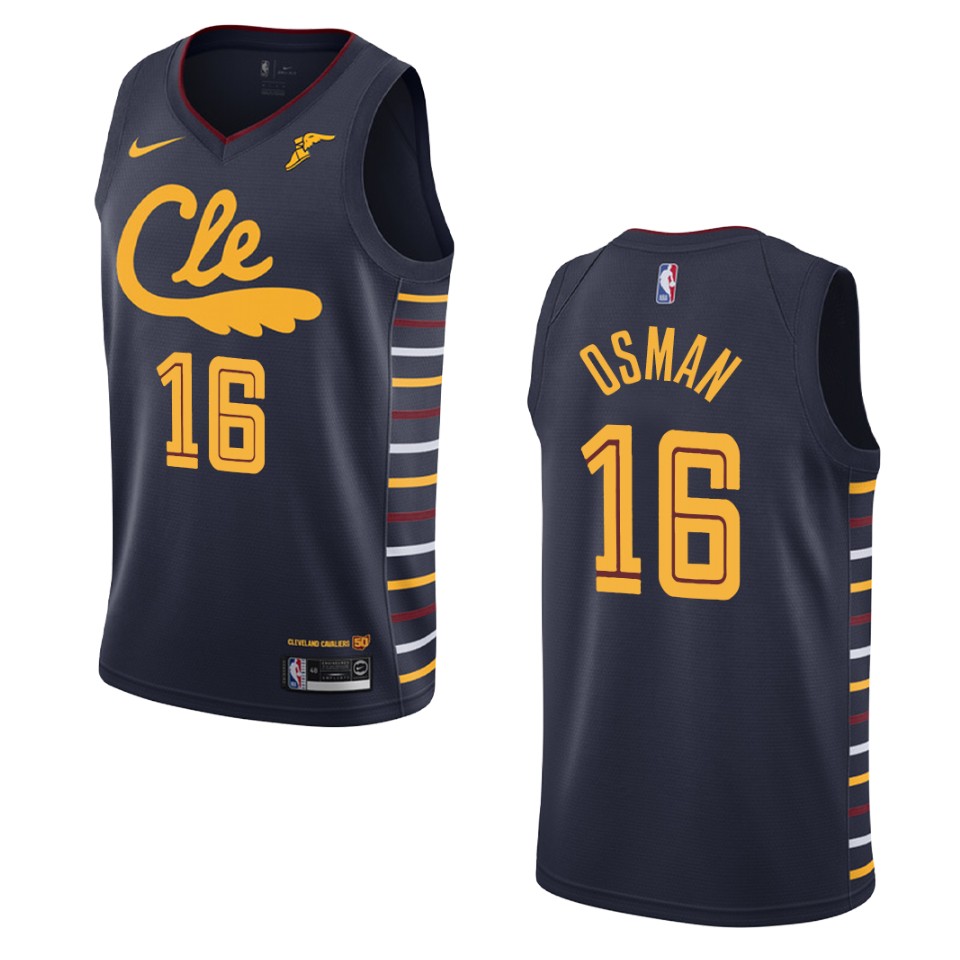 2019-20 Men's Cleveland Cavaliers #16 Cedi Osman City Swingman Jersey - Navy