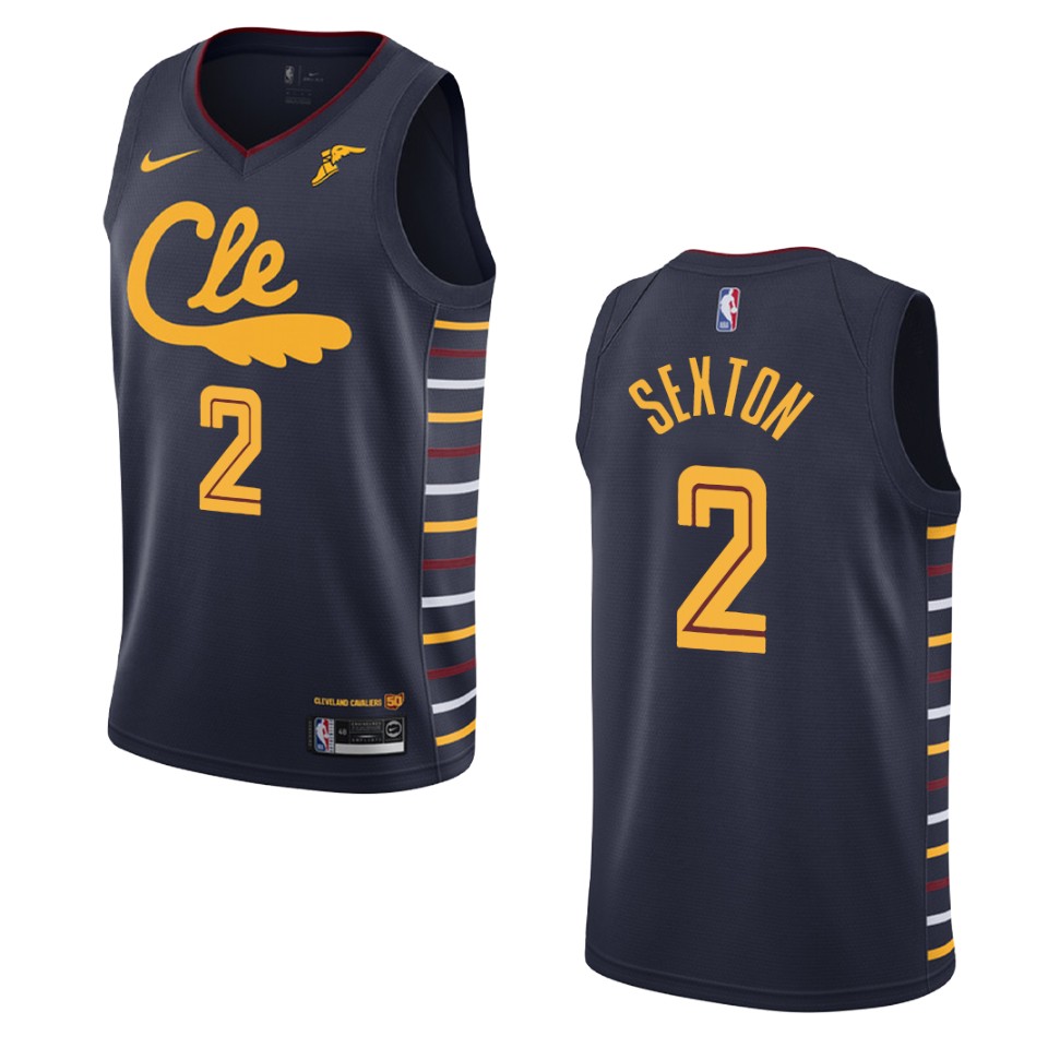 2019-20 Men's Cleveland Cavaliers #2 Collin Sexton City Swingman Jersey - Navy