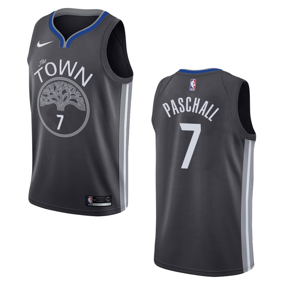 2019-20 Men's Golden State Warriors #7 Eric Paschall City Edition Swingman Jersey - Black