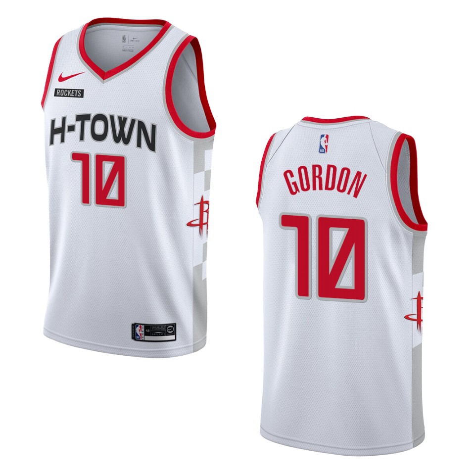 2019-20 Men's Houston Rockets #10 Eric Gordon City Swingman Jersey - White