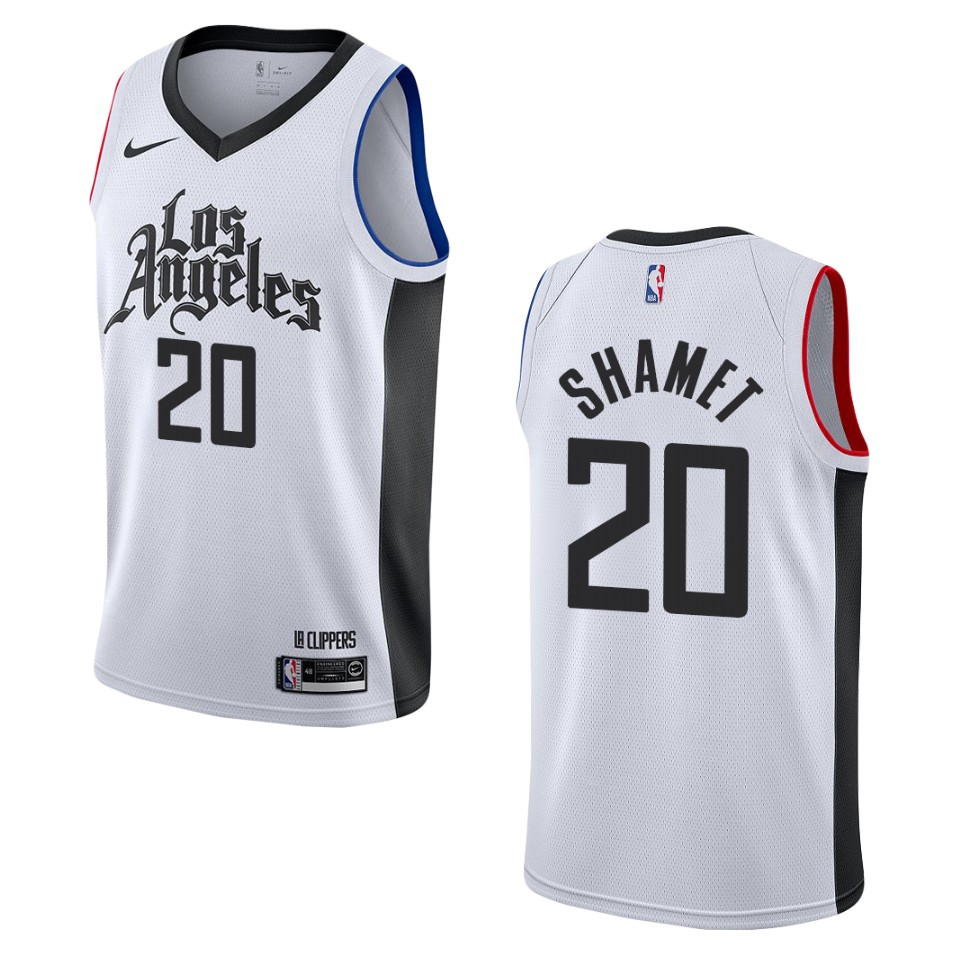 2019-20 Men's Los Angeles Clippers #20 Landry Shamet City Swingman Jersey - White