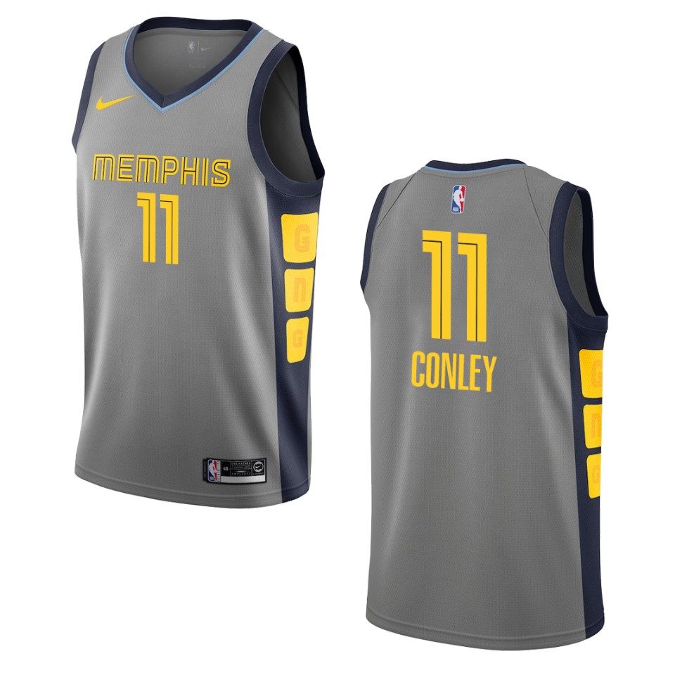 2019-20 Men's Memphis Grizzlies #11 Mike Conley City Swingman Jersey - Gray