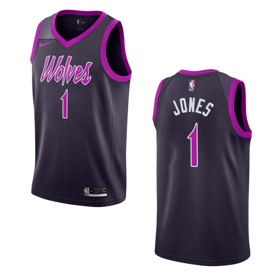 2019-20 Men's Minnesota Timberwolves #1 Tyus Jones City Swingman Jersey - Purple