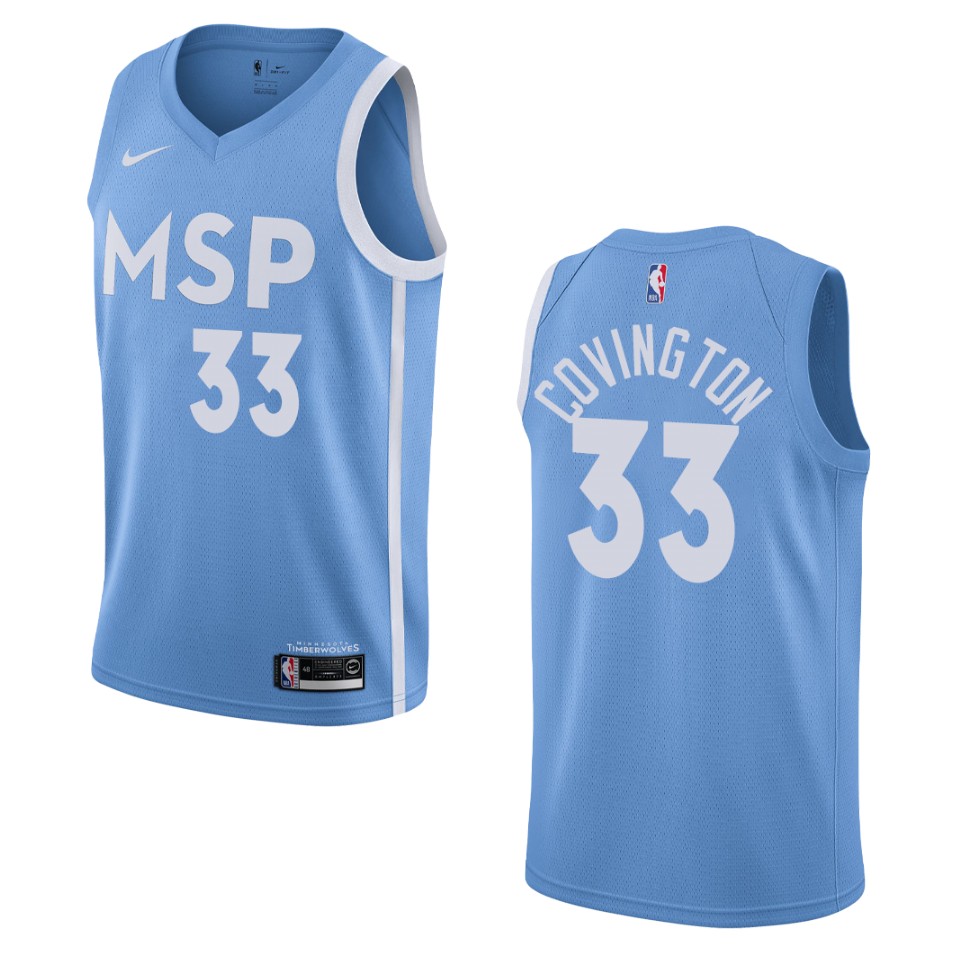 2019-20 Men's Minnesota Timberwolves #33 Robert Covington City Edition Swingman Jersey - Blue