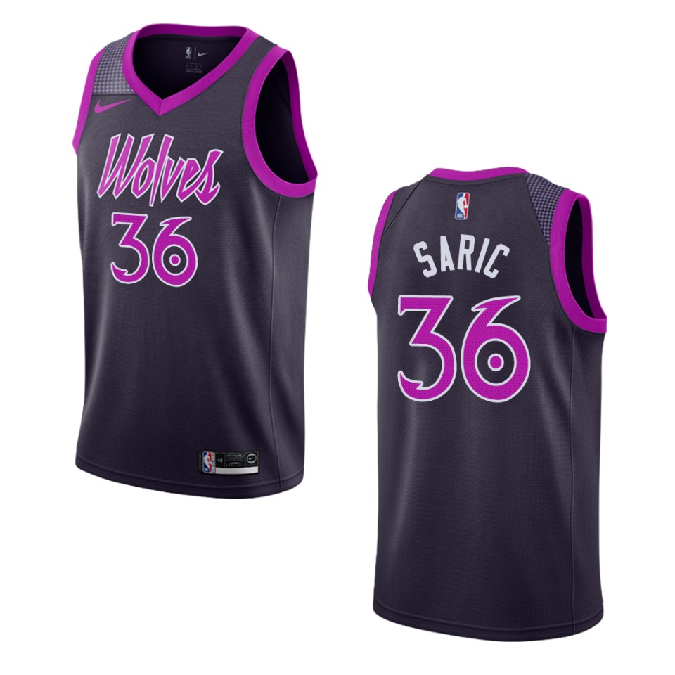 2019-20 Men's Minnesota Timberwolves #36 Dario Saric City Swingman Jersey - Purple
