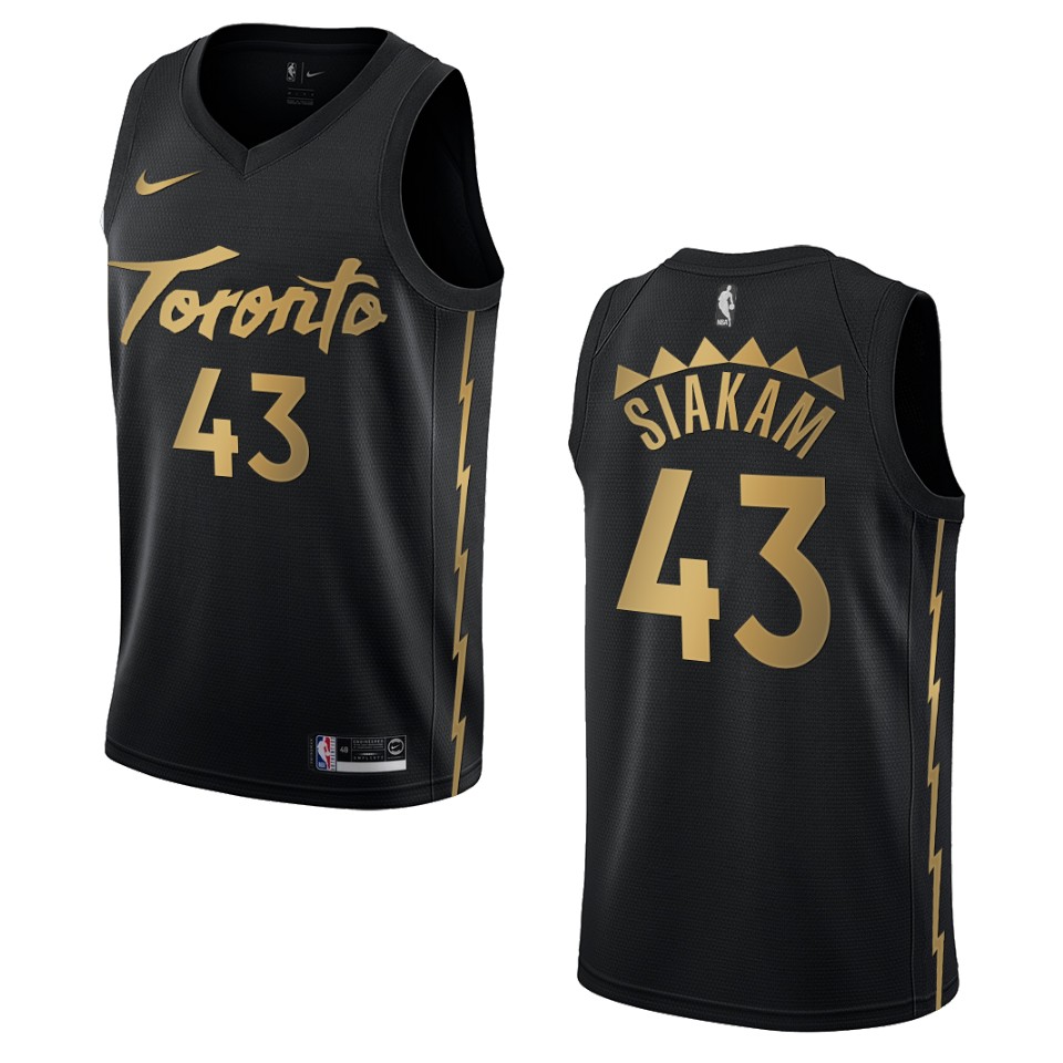 2019-20 Men's Toronto Raptors #43 Pascal Siakam City Edition Swingman Jersey - Black