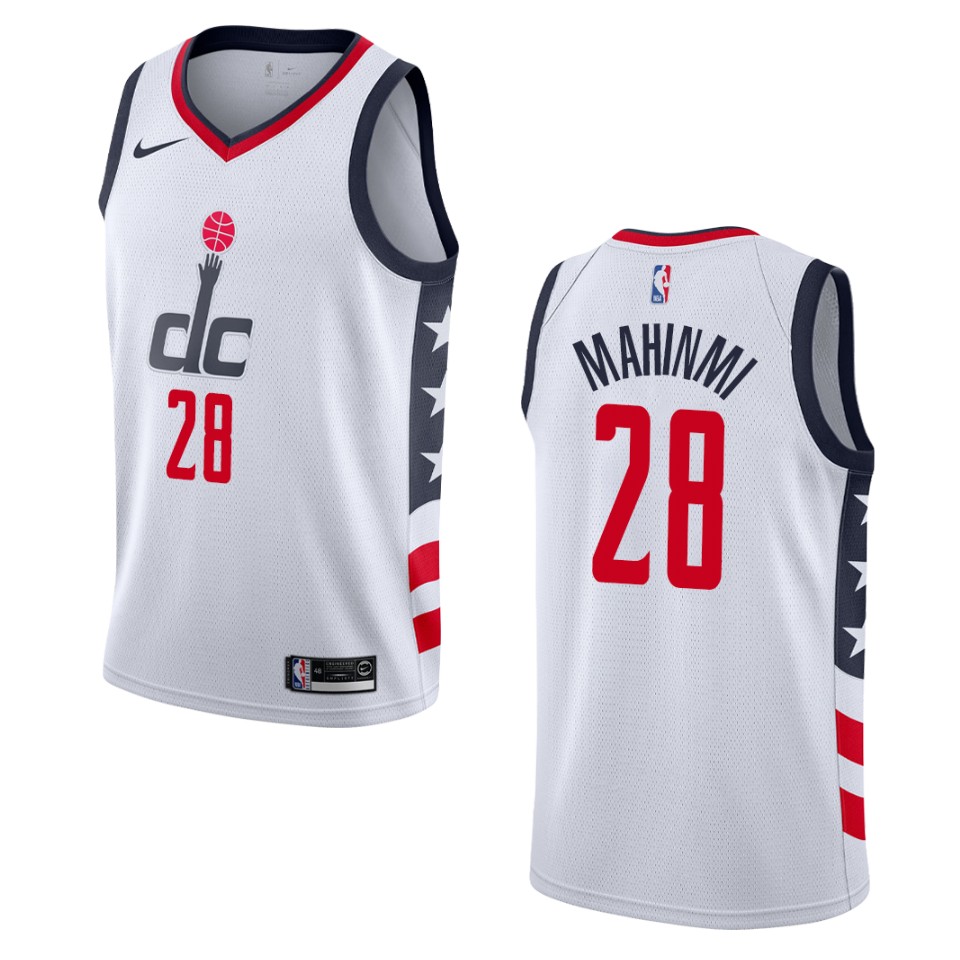 2019-20 Men's Washington Wizards #28 Ian Mahinmi City Swingman Jersey - White