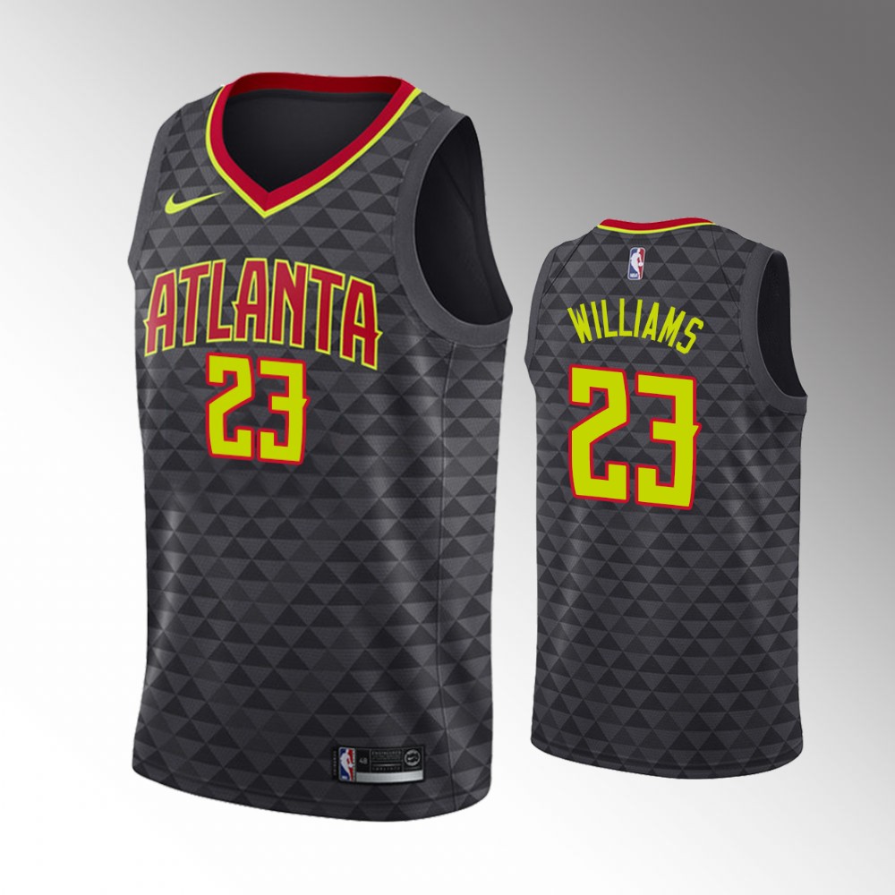 2019 Hawks Lou Williams Icon Edition Black Swingman Jersey