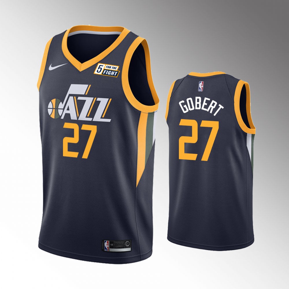 2020-21 Jazz Rudy Gobert Icon Edition Black Gobert Jersey