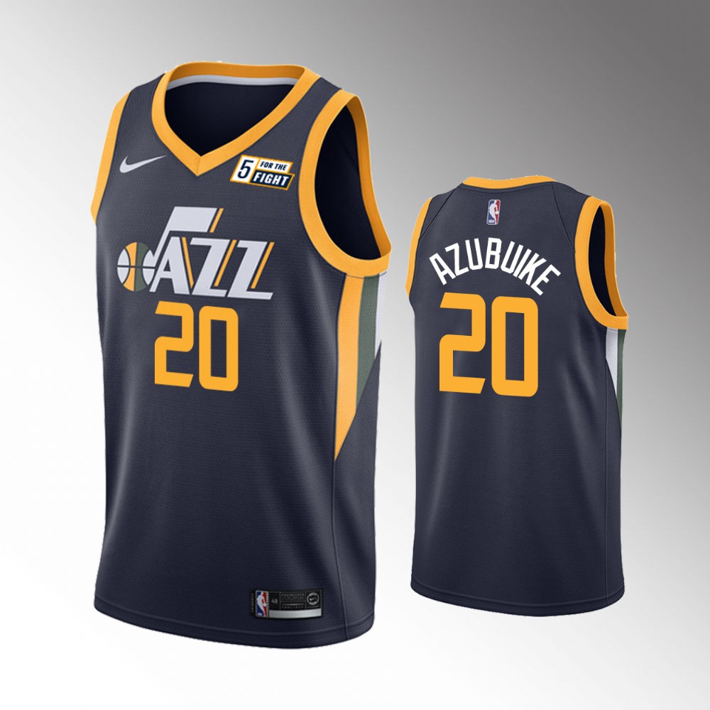 2020-21 Jazz Udoka Azubuike Icon Edition Black Azubuike Jersey