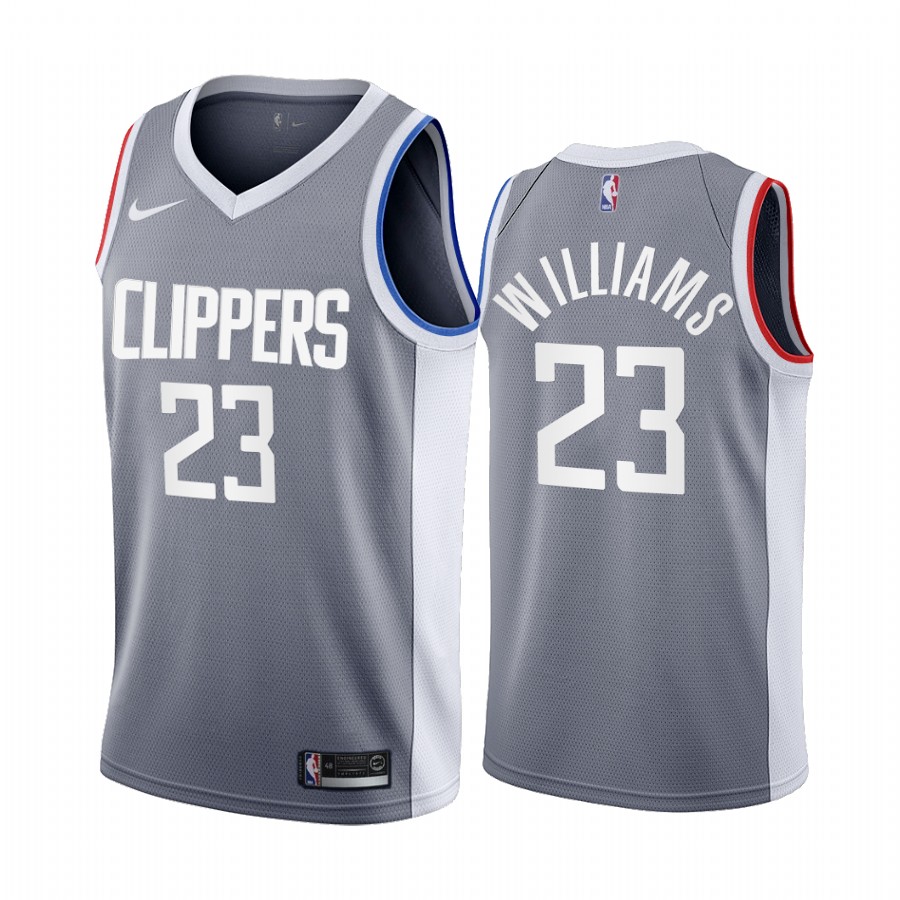 2020-21 La Clippers Lou Williams Earned Edition Gray #23 Jersey