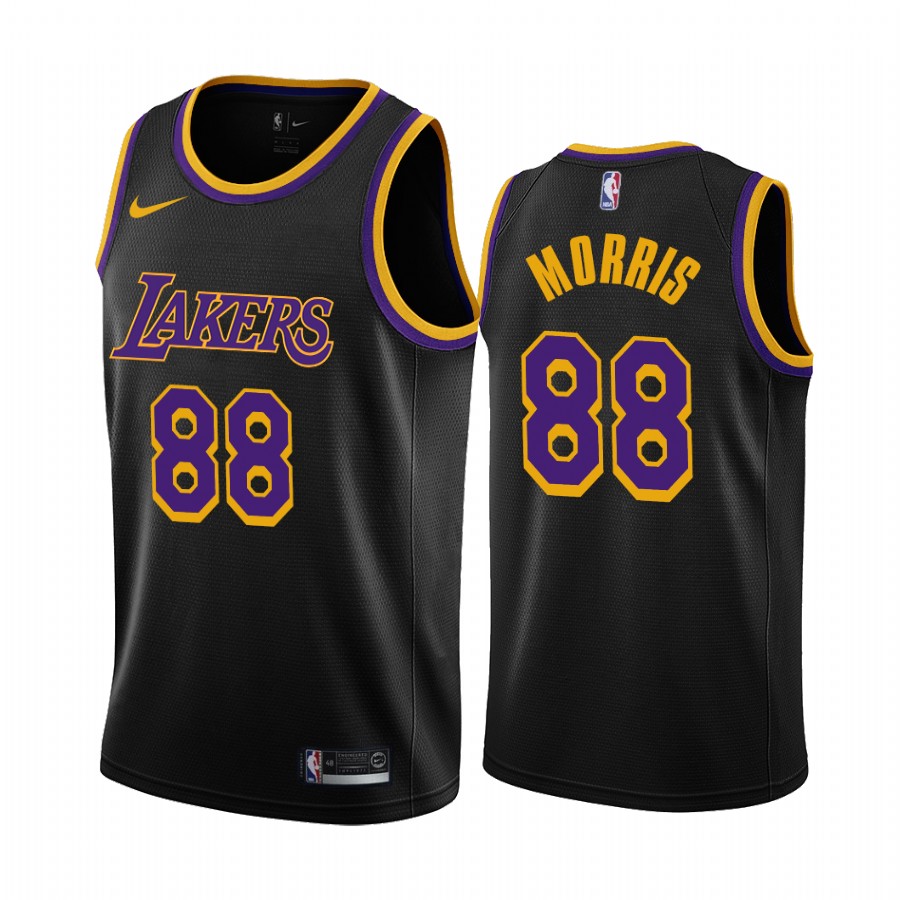 2020-21 Los Angeles Lakers Markieff Morris Earned Edition Black #88 Jersey