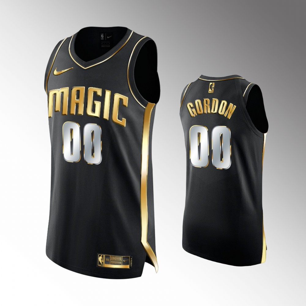 2020-21 Magic Aaron Gordon Golden Edition Black Limited Jersey