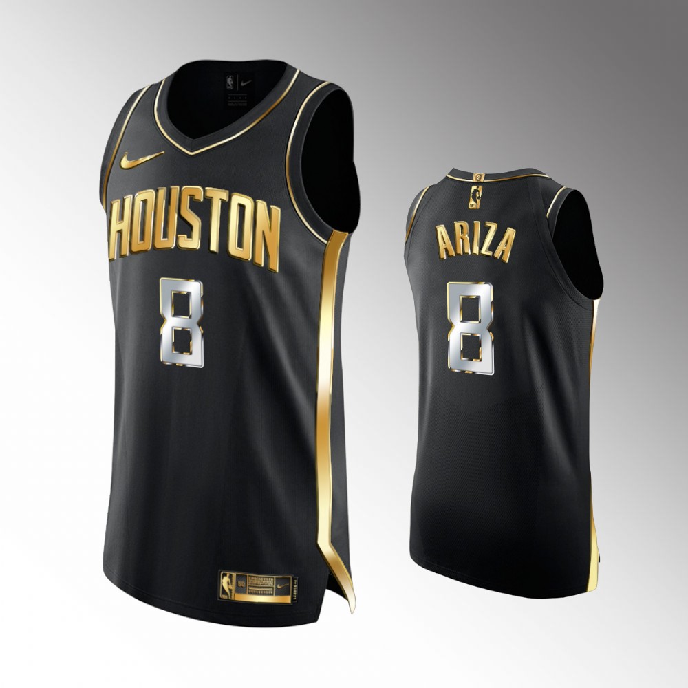 2020-21 Rockets Trevor Ariza Golden Edition Black Limited Jersey
