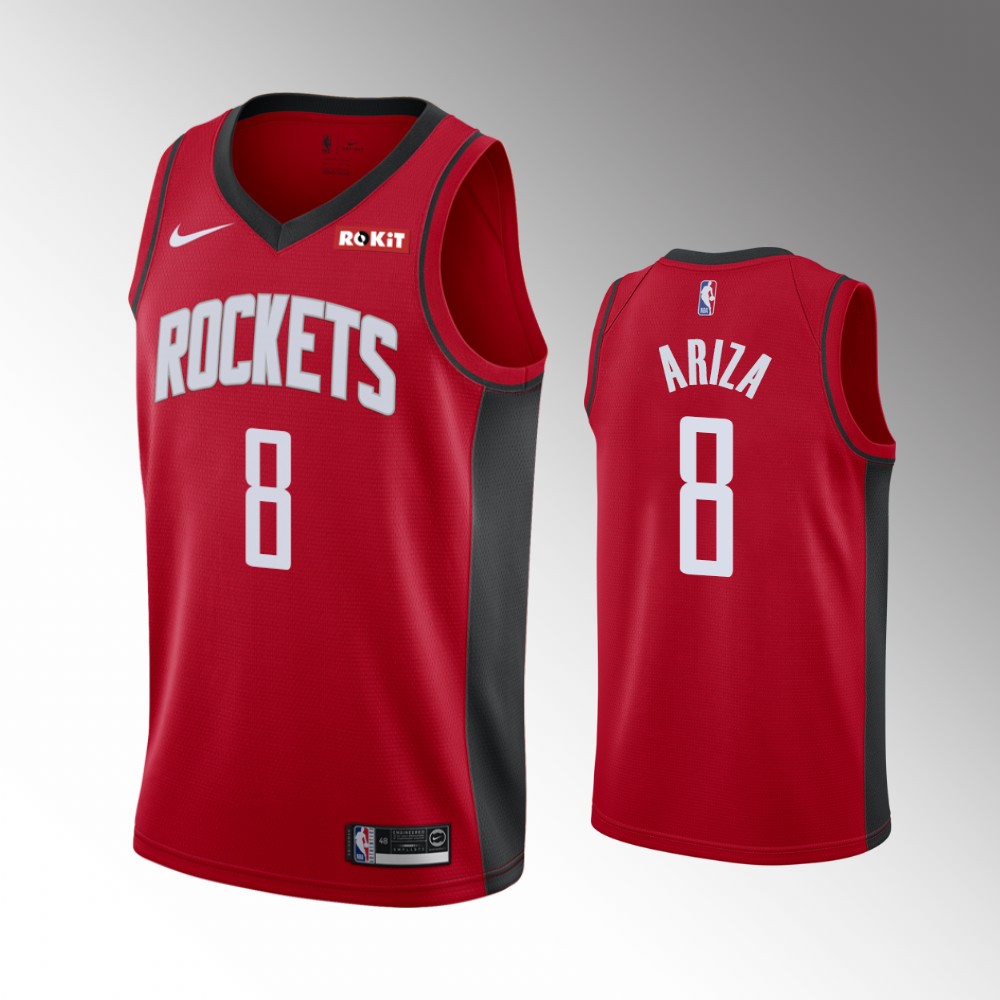 2020-21 Rockets Trevor Ariza Icon Edition Red 2020 Trade Jersey