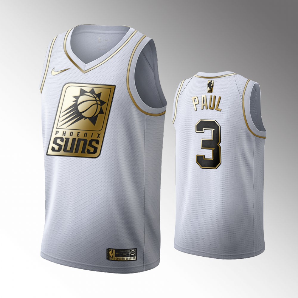 2020-21 Suns Chris Paul Golden Edition White 2020 Trade Jersey