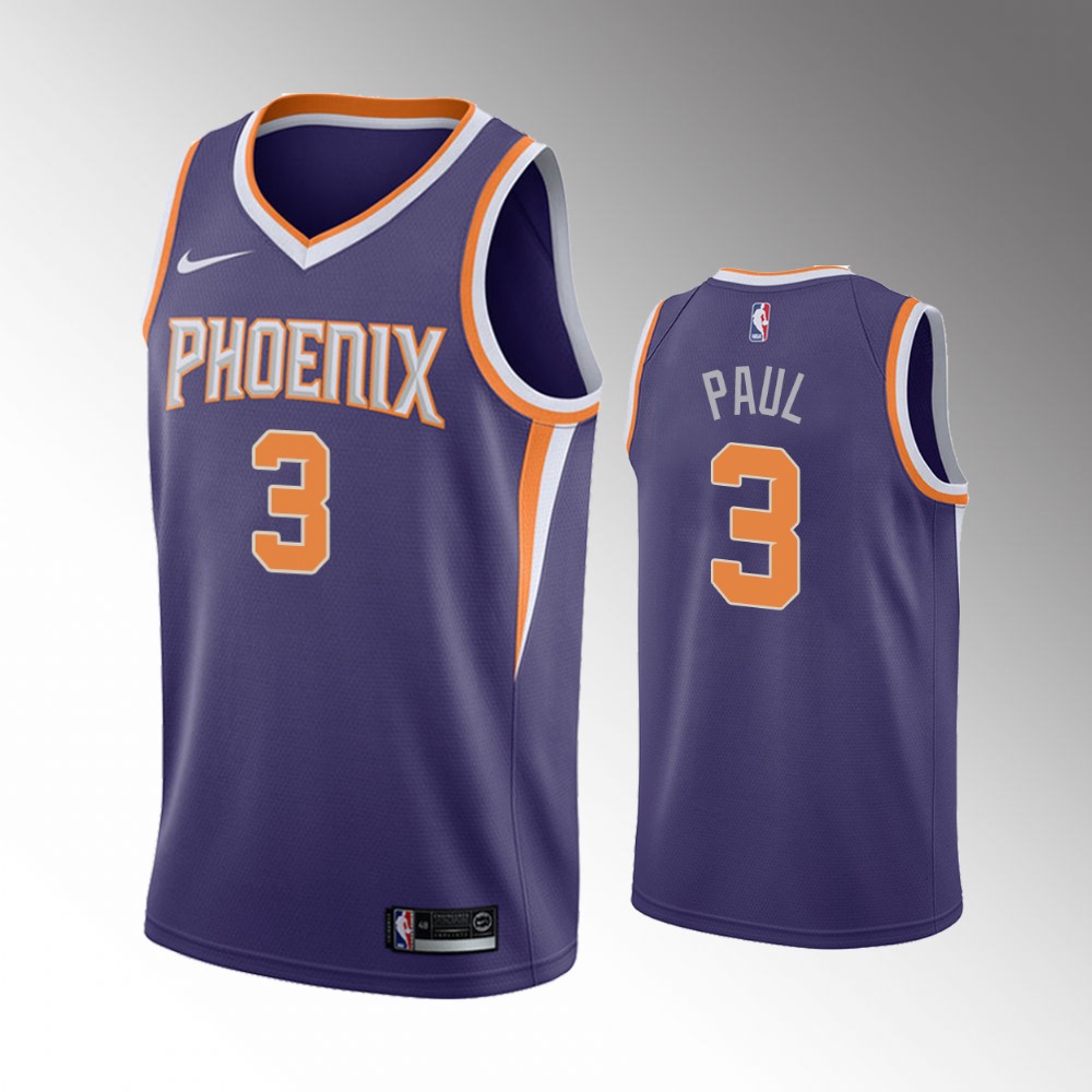 2020-21 Suns Chris Paul Icon Edition Purple 2020 Trade Jersey