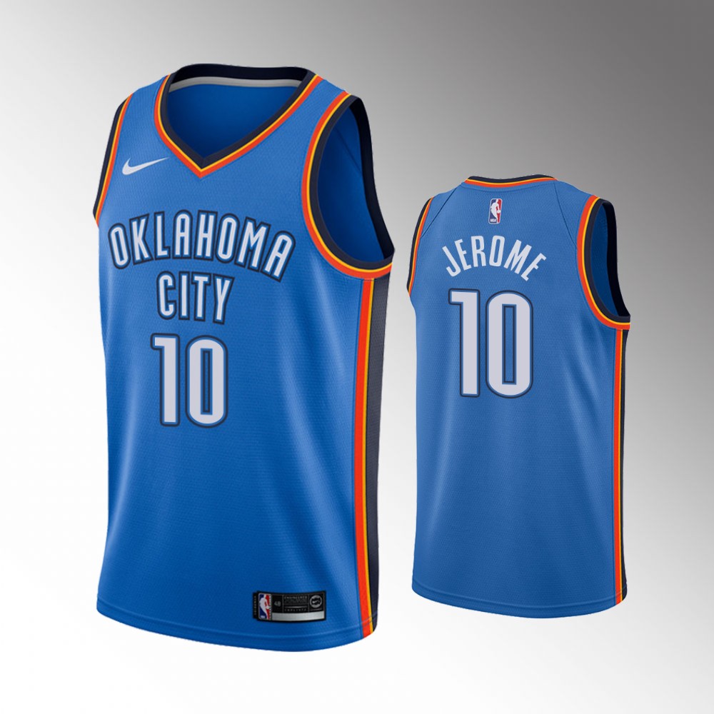 2020-21 Thunder Ty Jerome Icon Edition Blue 2020 Trade Jersey
