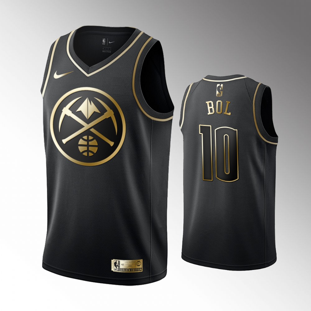 2020 Nuggets Bol Bol Golden Edition Black Limited Jersey