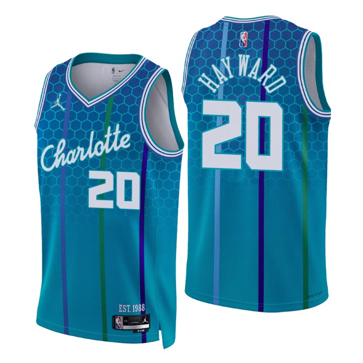 2021-22 Charlotte Hornets Gordon Hayward City 75th Anniversary Jersey