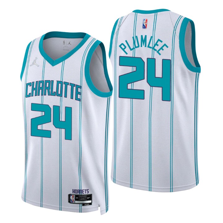 2021-22 Charlotte Hornets Mason Plumlee Association 75th Anniversary Jersey