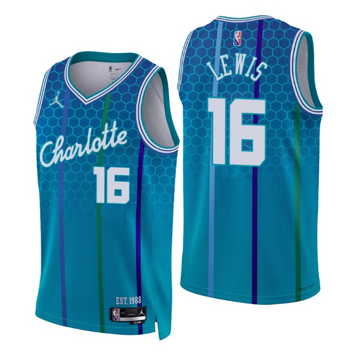 2021-22 Charlotte Hornets Scottie Lewis City 75th Anniversary Jersey