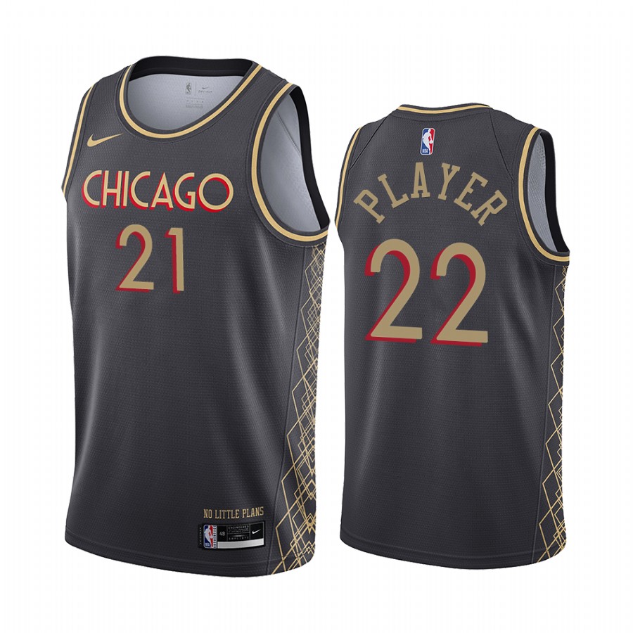 2021-22 Chicago Bulls 75th Anniversary Black Jersey Special Edition